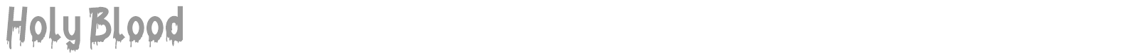 Holy Blood font preview